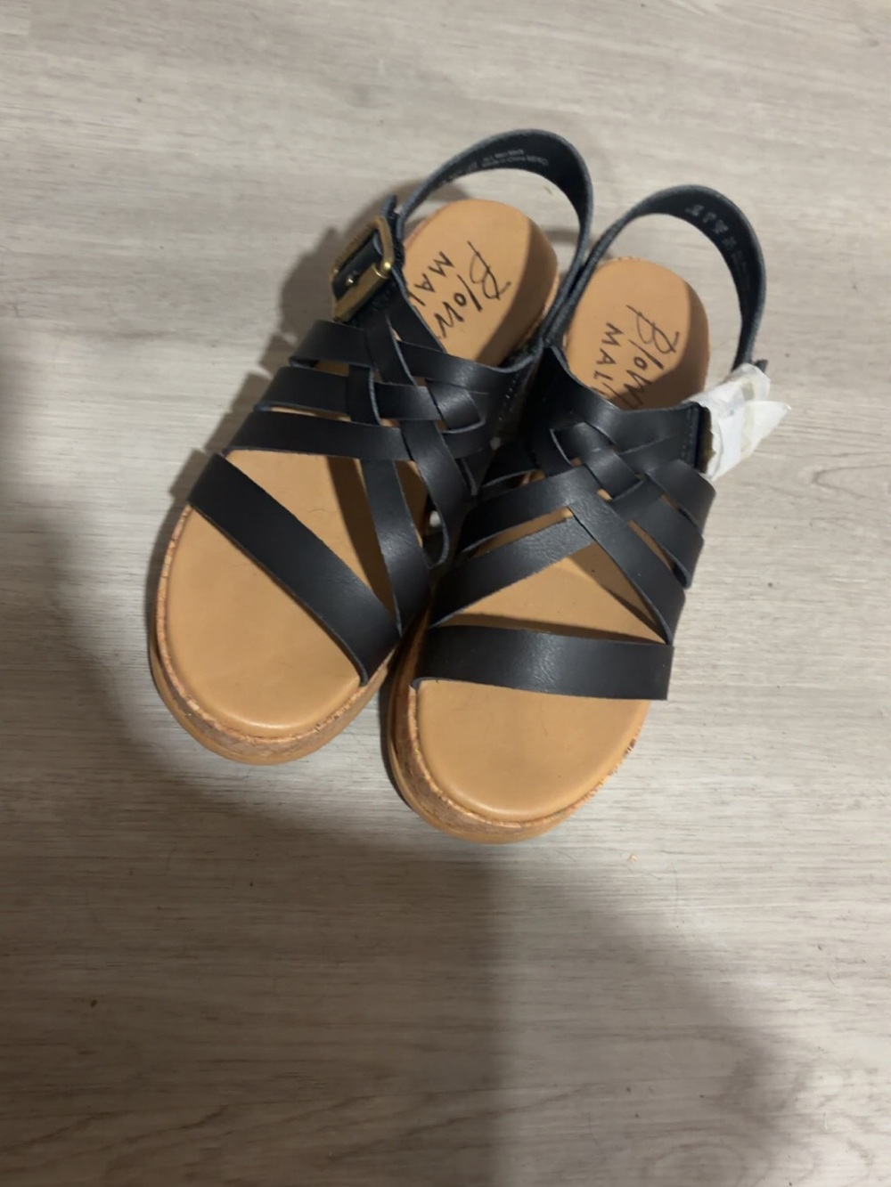 Blowfish Malibu Black Strappy Sandals